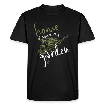 Jardin jardinier - T-shirt Premium bio Homme - noir - Devant - Nico (187cm)