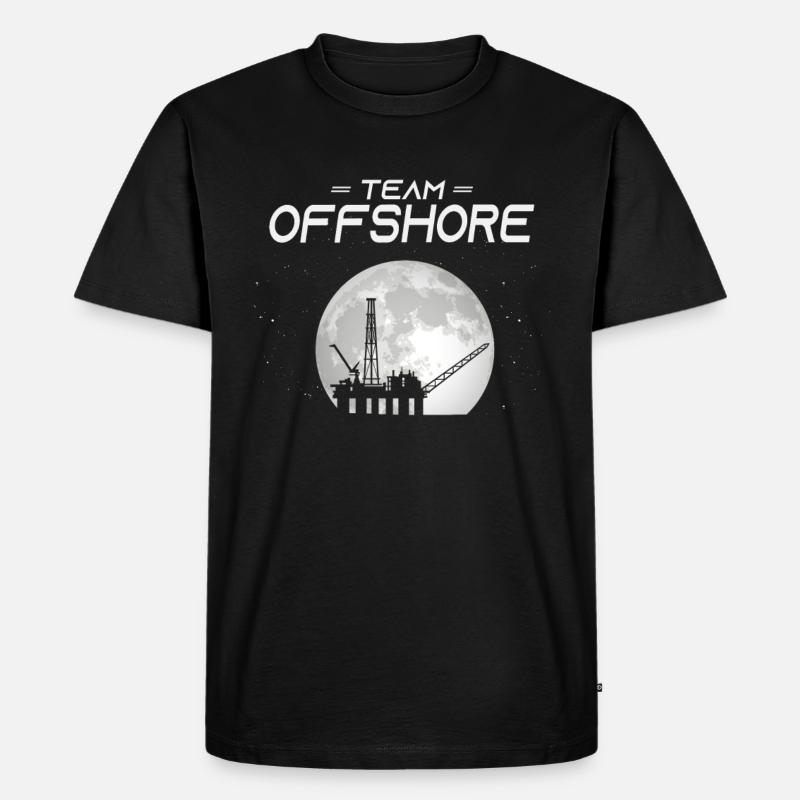 Team Off Shore - Männer Premium Bio T-Shirt - Schwarz