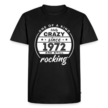One Of A Kind Totally Crazy Since 1982 Rocking - Men's Premium Organic T-Shirt - black - Front - Nico (187cm)