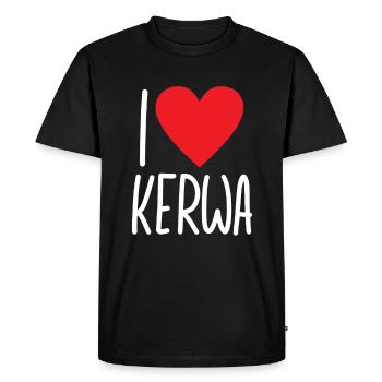 i love Kerwa Kirchweih Volksfest Kirmes Rummel - Männer Premium Bio T-Shirt - Schwarz - Vorne - Nico (187cm)