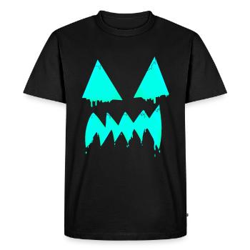 Masque d’Halloween - T-shirt Premium bio Homme - noir - Devant - Nico (187cm)