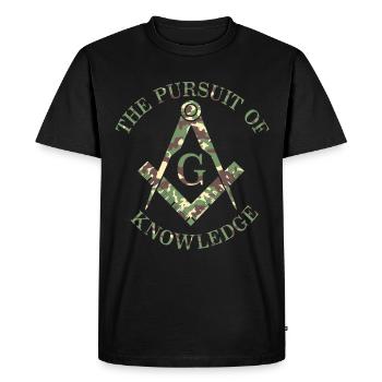 Franc-maçonnerie maçonnique Camo - T-shirt Premium bio Homme - noir - Devant - Nico (187cm)