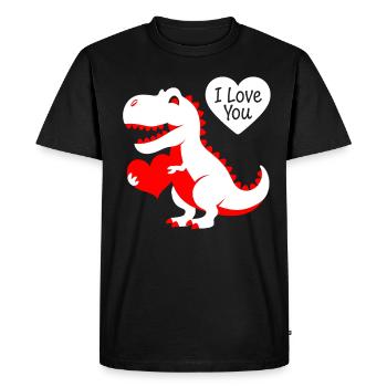 High-contrast Baby-t-rex - Men's Premium Organic T-Shirt - black - Front - Nico (187cm)
