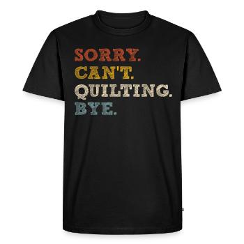 Quilting Quilter Quilt Seamstress Sewing - Men's Premium Organic T-Shirt - black - Front - Nico (187cm)