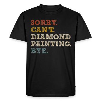 Peinture Diamants Peinture au diamant Art - T-shirt Premium bio Homme - noir - Devant - Nico (187cm)