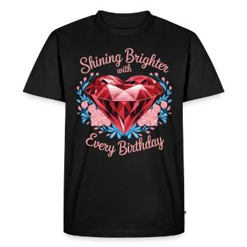 Peinture Diamants Peinture au diamant Art - T-shirt Premium bio Homme - noir - Devant - Nico (187cm)