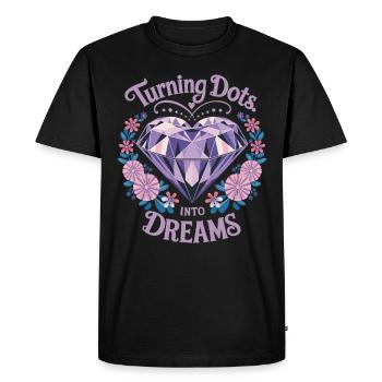 Peinture Diamants Peinture au diamant Art - T-shirt Premium bio Homme - noir - Devant - Nico (187cm)