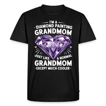 Peinture Diamants Peinture au diamant Art - T-shirt Premium bio Homme - noir - Devant - Nico (187cm)
