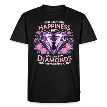 Peinture Diamants Peinture au diamant Art - T-shirt Premium bio Homme - noir - Devant - Nico (187cm)