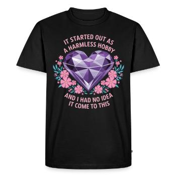 Peinture Diamants Peinture au diamant Art - T-shirt Premium bio Homme - noir - Devant - Nico (187cm)