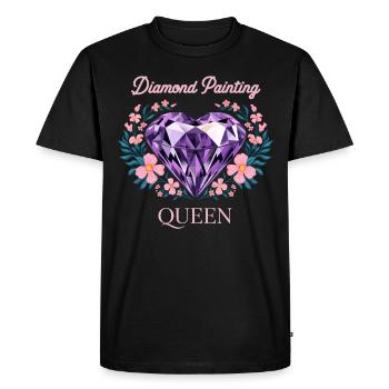 Peinture Diamants Peinture au diamant Art - T-shirt Premium bio Homme - noir - Devant - Nico (187cm)
