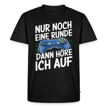 Video Gaming Pc Gamer Zocker Zocken - Men's Premium Organic T-Shirt - black - Front - Nico (187cm)