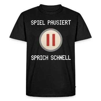Video Gaming Pc Gamer Zocker Zocken - Men's Premium Organic T-Shirt - black - Front - Nico (187cm)