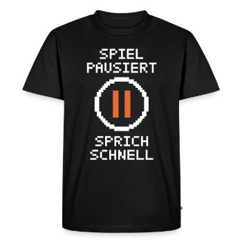Video Gaming Pc Gamer Zocker Zocken - Men's Premium Organic T-Shirt - black - Front - Nico (187cm)