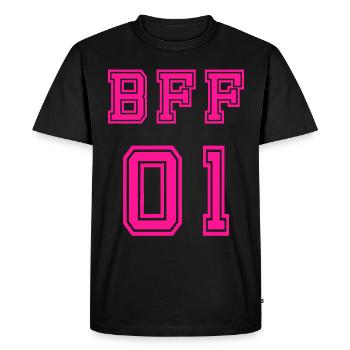 BFF - T-shirt Premium bio Homme - noir - Devant - Nico (187cm)