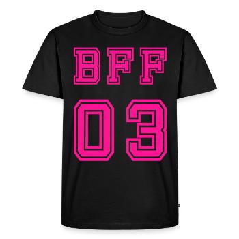 BFF - T-shirt Premium bio Homme - noir - Devant - Nico (187cm)