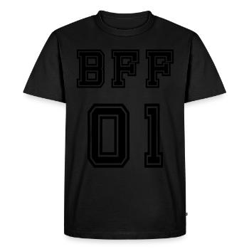 BFF - T-shirt Premium bio Homme - noir - Devant - Nico (187cm)