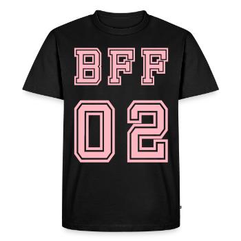 BFF Best Friends Best Friend - Men's Premium Organic T-Shirt - black - Front - Nico (187cm)