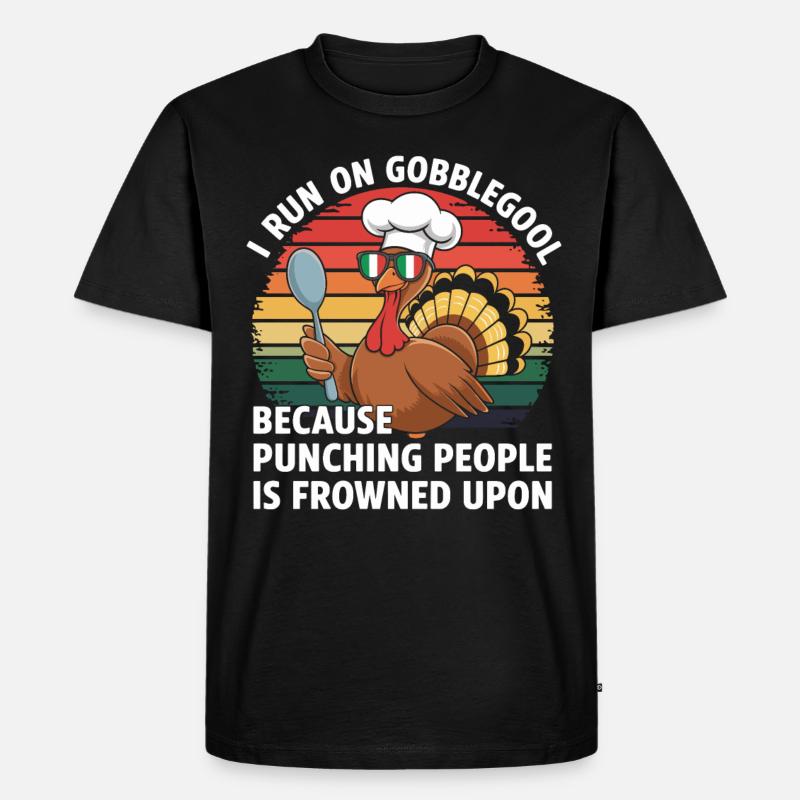 Dinde Thanksgiving Day Gobblegool - T-shirt Premium bio Homme - noir