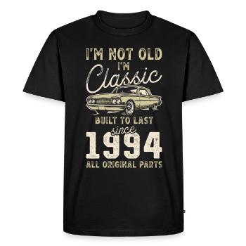 Born 1994 Birthday Classic Car - Men's Premium Organic T-Shirt - black - Front - Nico (187cm)