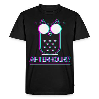 Afterhour Techno Raver Electro Rave Music Club - Men's Premium Organic T-Shirt - black - Front - Nico (187cm)