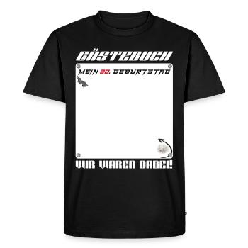 20e anniversaire mari femme 20e anniversaire drôle cadeau - T-shirt Premium bio Homme - noir - Devant - Nico (187cm)
