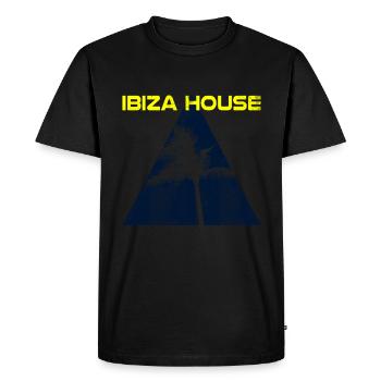 Maison Ibiza - T-shirt Premium bio Homme - noir - Devant - Nico (187cm)