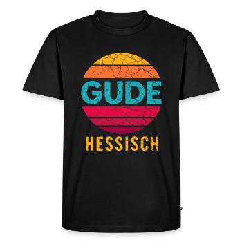 Gude Hessian - Men's Premium Organic T-Shirt - black - Front - Nico (187cm)