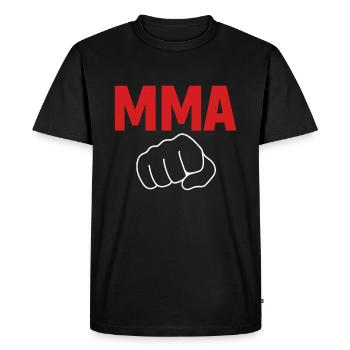 Style de combattant MMA - T-shirt Premium bio Homme - noir - Devant - Nico (187cm)