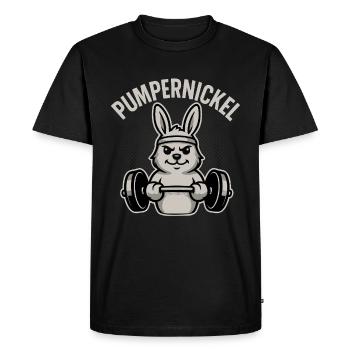 Pumpernickel - Men's Premium Organic T-Shirt - black - Front - Nico (187cm)
