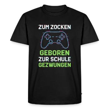 Born to gamble - Men's Premium Organic T-Shirt - black - Front - Nico (187cm)