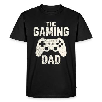 The Gaming Dad Retro Controller - Men's Premium Organic T-Shirt - black - Front - Nico (187cm)