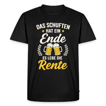 Finally retirement – cheers to retirement life - Men's Premium Organic T-Shirt - black - Front - Nico (187cm)