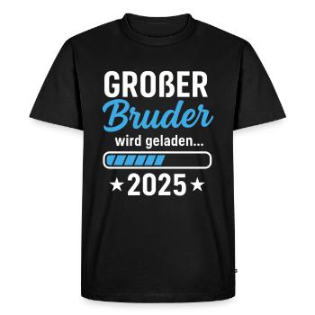 Big Brother Will Be Loaded 2025 – Pregnancy - Men's Premium Organic T-Shirt - black - Front - Nico (187cm)
