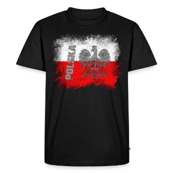 Polska - T-shirt Premium bio Homme - noir - Devant - Nico (187cm)