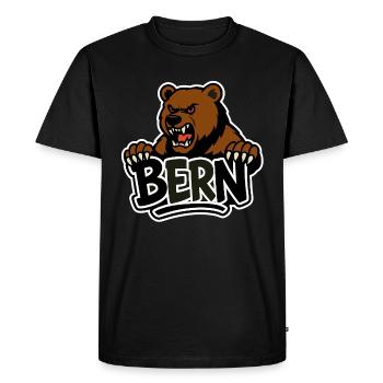 Ours bernois - T-shirt Premium bio Homme - noir - Devant - Nico (187cm)