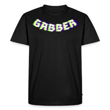Gabber Hardcore Techno - T-shirt Premium bio Homme - noir - Devant - Nico (187cm)