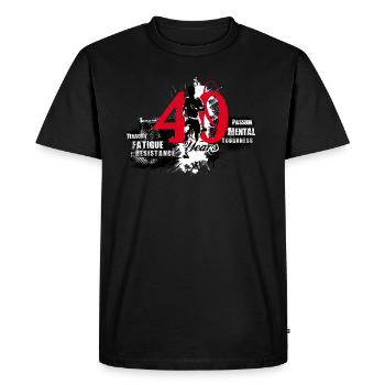 Runner - 40th Birthday - Men's Premium Organic T-Shirt - black - Front - Nico (187cm)