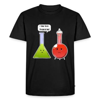 Chimie Chimie Nerd - T-shirt Premium bio Homme - noir - Devant - Nico (187cm)