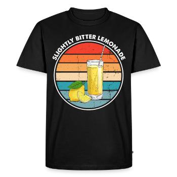Lemon Design Lemonades Stand Boss Vente de citron - T-shirt Premium bio Homme - noir - Devant - Nico (187cm)
