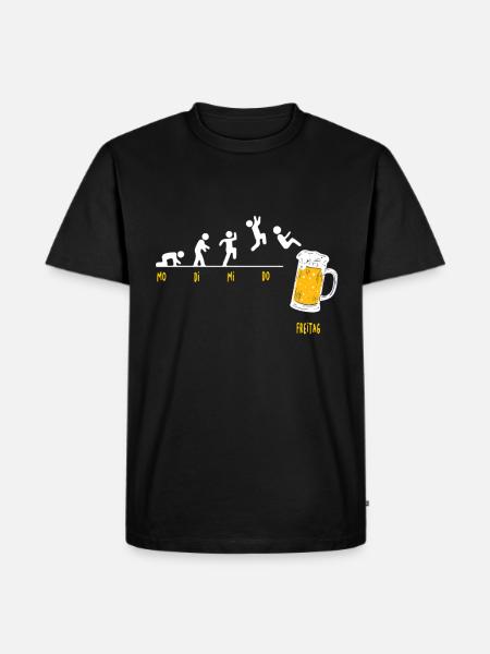 Beer Friday - Men's Premium Organic T-Shirt - black