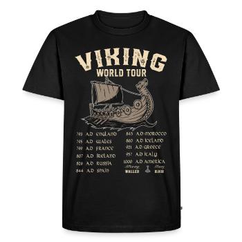 Viking World Tour Wikinger Welttournee - T-shirt Premium bio Homme - noir - Devant - Nico (187cm)
