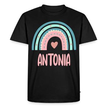 Antonia Nom Rainbow Baby - T-shirt Premium bio Homme - noir - Devant - Nico (187cm)