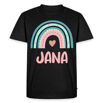 Jana Name Rainbow Baby - Men's Premium Organic T-Shirt - black - Front - Nico (187cm)
