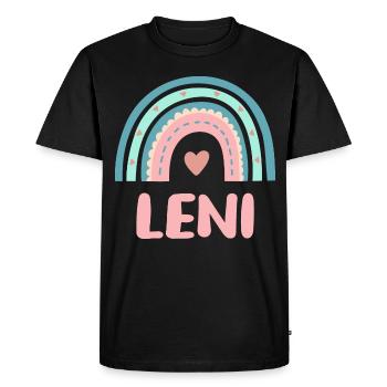 Leni Name Rainbow Baby - Men's Premium Organic T-Shirt - black - Front - Nico (187cm)