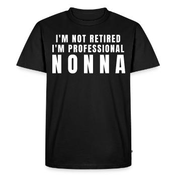 Nonna. Nonna gift - Men's Premium Organic T-Shirt - black - Front - Nico (187cm)