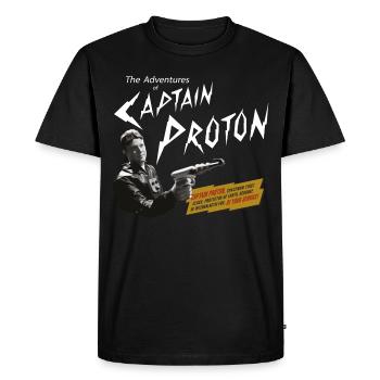 Star Trek Voyager Captain Proton - Men's Premium Organic T-Shirt - black - Front - Nico (187cm)