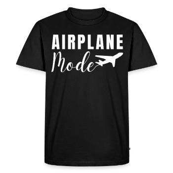 MODE AVION. VACANCES DE VOYAGE - T-shirt Premium bio Homme - noir - Devant - Nico (187cm)