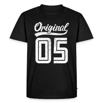 2005 Original 05 born 2005 - Men's Premium Organic T-Shirt - black - Front - Nico (187cm)