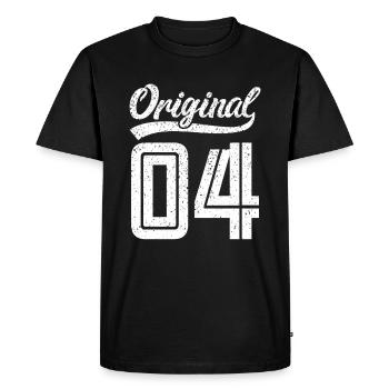 2004 Original 04 Né en 2004 - T-shirt Premium bio Homme - noir - Devant - Nico (187cm)